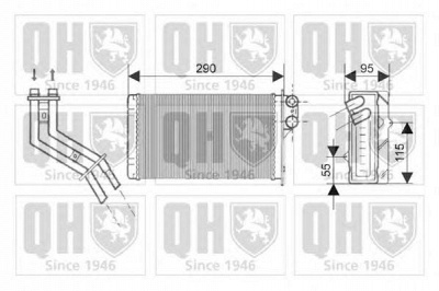 QUINTON HAZELL qhr2144 -  Теплообменник, отопление салона